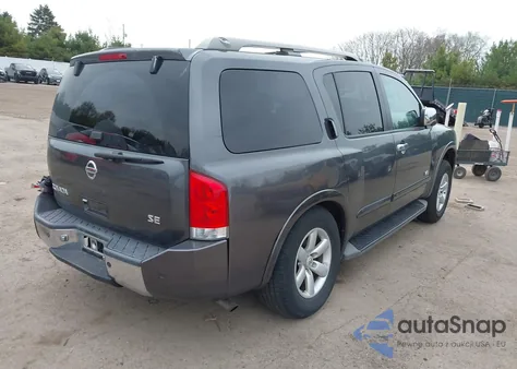 2008 Nissan Armada Se from USA, damaged, VIN 5N1BA08C58N606778